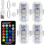 Vehicle Wireless Flashing Light, Wireless Flashing Light - Auto Collision Proof Light - LED Collision Proof Light with Remote Control for Car Motorcycle, Warning Signal Light, Waterproof Car Light