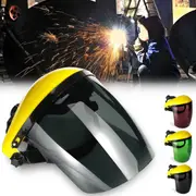 Welding Mask Clear Face Shield Screen Mask Visors Eye Face Protection Scratch Resistant Lens 23 GREEN