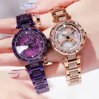 在飛比找Yahoo!奇摩拍賣優惠-熱銷爆款時來運轉手錶女抖音同款網紅石英鋼帶女表手錶女