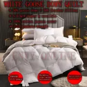 50% Goose Down Quilt/Doona/Duvet-Single/Double/Queen/King/SuperKing Warm & Light