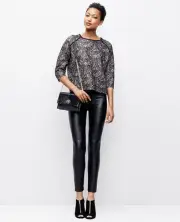 Ann Taylor - Small (4-6) Black & Beige Bonded Lace Sweater $149.00 (352630H)
