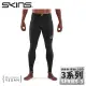 【SKINS 澳洲 男 3系列 訓練級壓縮長褲《黑》】ST0030001/緊身彈力褲/運動壓力褲