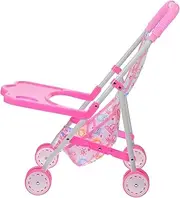 Dolls Stroller for Lightweight Pushchair with Adorable Patterns Promotes Imaginative Play and Nurturing Behavior for Indoor and Outdoor Adventures