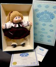 1985 Vintage DELLA FRANCES Porcelain Cabbage Patch Kids #4885 Xavier Roberts NOS