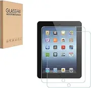 HYGMOCC Design for Apple iPad 2 3 4 Tempered Glass Screen Protector, Anti Scratch,Bubble Free,High Definition（2 Pack）