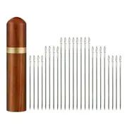 Stainless Steel Self-threading Needles Opening Hand Sewing Needles Darning - 24x