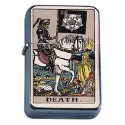Tarot Card D14 Windproof Dual Flame Torch Lighter XIII Death