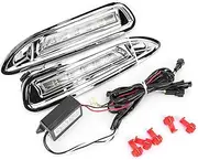 Brilluxa LED Daytime Running Lights, Compatible with Mazda 6 RUIYI 2009-2013, 12V DRL Light Kit, Car Front Bumper Running Lamp Pair Replacement