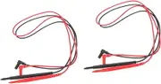 2sets Silicone and Copper Multimeter Leads for Electric Circuit Multimeter Voltage Tester 2pcs*2