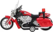 SOPOTUTU Police Motorcycle Toy Model Pull Back Car Toy for Boy Girl Material Interactive Play for Boys Girls Fun Simulation Motorbike Adventure