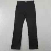 The Children's Place Boys Chino Pants Black Flat Front Pull On Belt Loops 12 New