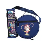 Dramatic Characters Pattern Shaman Drum Storage Bag With Drum Bag