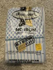 Vintage 1975 Meadowbrook No-Iron Muslin Standard Pillowcases – New in Package