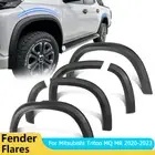 Matte Black Fender Flares Wheel Arch Cover for Mitsubishi Triton MQ MR 2019-2023