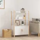 vidaXL Highboard White 80x40x121 cm Engineered Wood 2BB
