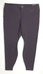 Women's Plus Size Nike Legendary Tight Fit Mid Rise Dark Plum Leggings Size 3X