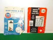 VTG Dritz Hook & Eye (3) , Boys Skirt Hook & Eye (4 Sets), New