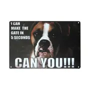 2xtin Sign Can You !!! Dog Metal Tin Sign Vintage Retro Man Cave 200x300mm Met