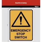 Fantastic Stickers Emergency Stop Switch Sign 25cm - B-FB25-HSW-ESS