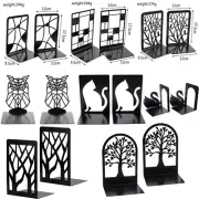 Metal Non-Slip Bookend Bracket Book Support Stand Animal Shaped Office Book -JU