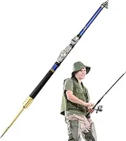 Telescopic Fishing Rod, Retractable Fishing Rod | Catfish Fishing Rod, Extendable Fishing Rods for Adults, Compact Telescopic Fishing Rod, Travel Fishing Rod for Freshwater