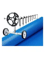 Aquabuddy Pool Cover 600 Micron 7x4m w/ Roller 5.55m