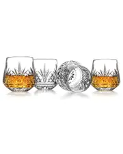 Godinger Set of 4 Dublin Crystal Whiskey Glasses