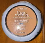 L'OREAL TRUE MATCH SUPER BLENDABLE POWDER COOL #C8 COCOA NEW SEALED