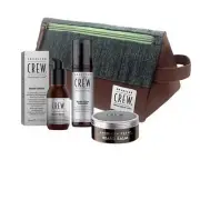 Americana Crew Beard Care Bag Deal Clenser,Serum,Balm