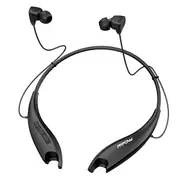 Mpow Neckband Bluetooth Headphones, Around The Neck Headphones 24H+ Playtime, Bluetooth Headsets with Call Vibration, Shark Jaw Design Wireless Earbuds+Noise Isolation/Built-in Mic/IPX7 Waterproof