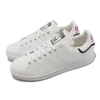 在飛比找PChome24h購物優惠-Adidas 休閒鞋 Stan Smith W 白 黑 桃紅