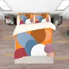 3D Color Circle Geometry Quilt Cover Set Bedding Sets Pillowcases Queen