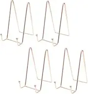 Yardenfun 4 Pcs Display Racks for Books Magazines Elegant Stand for Artwork Lightweight Stable Design for Home Office Display