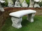 Concrete Bench Mold Plain Curved bench top made from 3/16" ABS Plastic Top Only