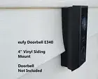 eufy Doorbell E340 4 inch Vinyl Siding Mounting Bracket Wedge UV Resistant
