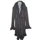 Pretty Angel Duster Cardigan Coat Long Fairy Whimsygoth Silk Wool Cashmere XL