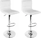 Artiss Bar Stools Stool Set of 2 Adjustable Kitchen Swivel Counter Barstools ...