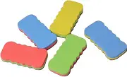 Business Office Whiteboard Eraser Set 10pcs Mini Felt Cloth Erasers Nonmagnetic Easy to Clean for Chalkboard and Whiteboard Random Color