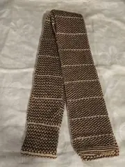 Vintage Sundance By Wembley Skinny Tie Straight End Shades Of Brown Multicolor