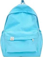 [Generic] Men And Women Adult Fashion Solid Color Nylon Chain Adjustable Buckle Student Backpack Backpack Vacuum Commercial