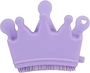 Perfk Fingernail Tip Display Holder, Nail Brush, Professional Manicure Tool,Reusable Nail Art Supplies, Finger Stand for Salon Home, purple