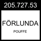 IKEA FORLUNDA FÖRLUNDA Pouffe With Storage/Vissle Beige 205.727.53