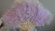 KIRKS FOLLY FEATHER FAN LAVENDER