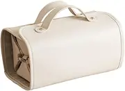 [Generic] Cosmetic Case - PU Travel Makeup Bag | Large Capacity Travel Vanity Bag, Foldable Toiletry Storage Makeup Box, Waterproof Cosmetic Bag, Travel Toiletry Bag for Brushes, Cosmetics, Travel, Women,