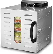 Food Dehydrator Machine with Touch Screen, Food Dryer Machine for Meat or Beef Jerky, Fruit Leather, Vegetable Dryer with 10 Slide Out Drying Rack Trays & Transparent Door