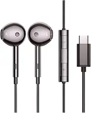 USB-C Headphones Replacement for OnePlus 13 5G, Samsung S24 FE, Galaxy A16-5G, S23 Ultra Type C Plug Earbuds with Mic Volume Control Wired Earphones Corded Android Phone Call Stero Music