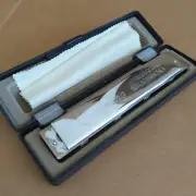 M Suzuki Humming Tremolo Harmonica SU-21 Humming C Genuine Silver Crome Finish