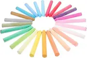 jojofuny 48pcs Set Dustless Colored Chalk Set for Jumbo Washable Chalk for Classroom Outdoor Play Creative Art Bright Colors for Smooth Drawing Writing Experience