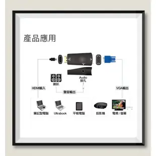 Uptech  HC108A 攜帶型HDMI轉VGA影音轉換棒