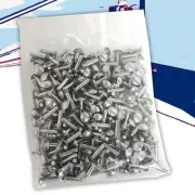 100x L/19mm 3/16" Dia Alu Brazier Head Solid Rivet Fastener Hard Trailer Repair